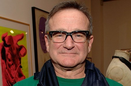 An image of Robin Williams in glasses on the Musical Influences and Inspirations page.