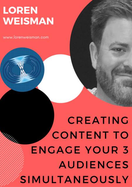 creating content to engage your three audiences, talk title description