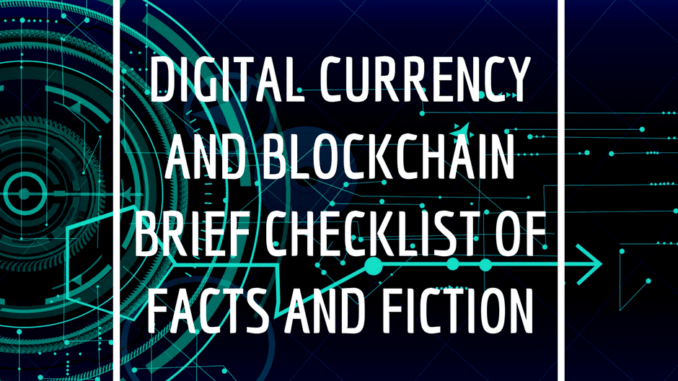 digital currency and blockchain checklist digital currency and blockchain checklist