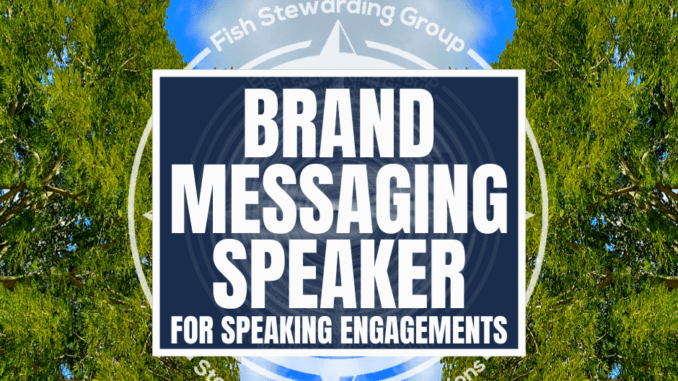 brand messaging speaker, loren weisman, fsg messaging and optics A featured image graphic with two trees on each side and sky in the middle with the title that readds "brand messaging speaker."