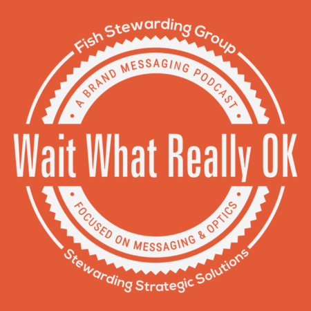 Wait What Really OK logo and orange graphic alone for the subjective messaging podcast blog