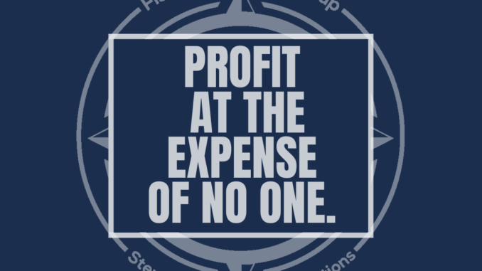Featured Image for the Profit at the expense of no one blog.