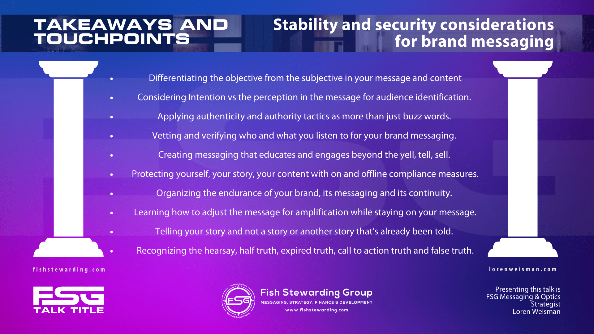 Stability and Security Talk Title Takeaways graphic