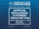 Artificial Intelligence Statement Transcription