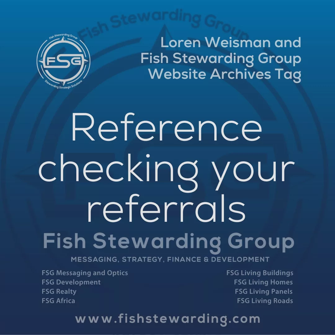 reference checking your referrals, archives tag