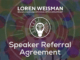 Speaker Referral Agreement