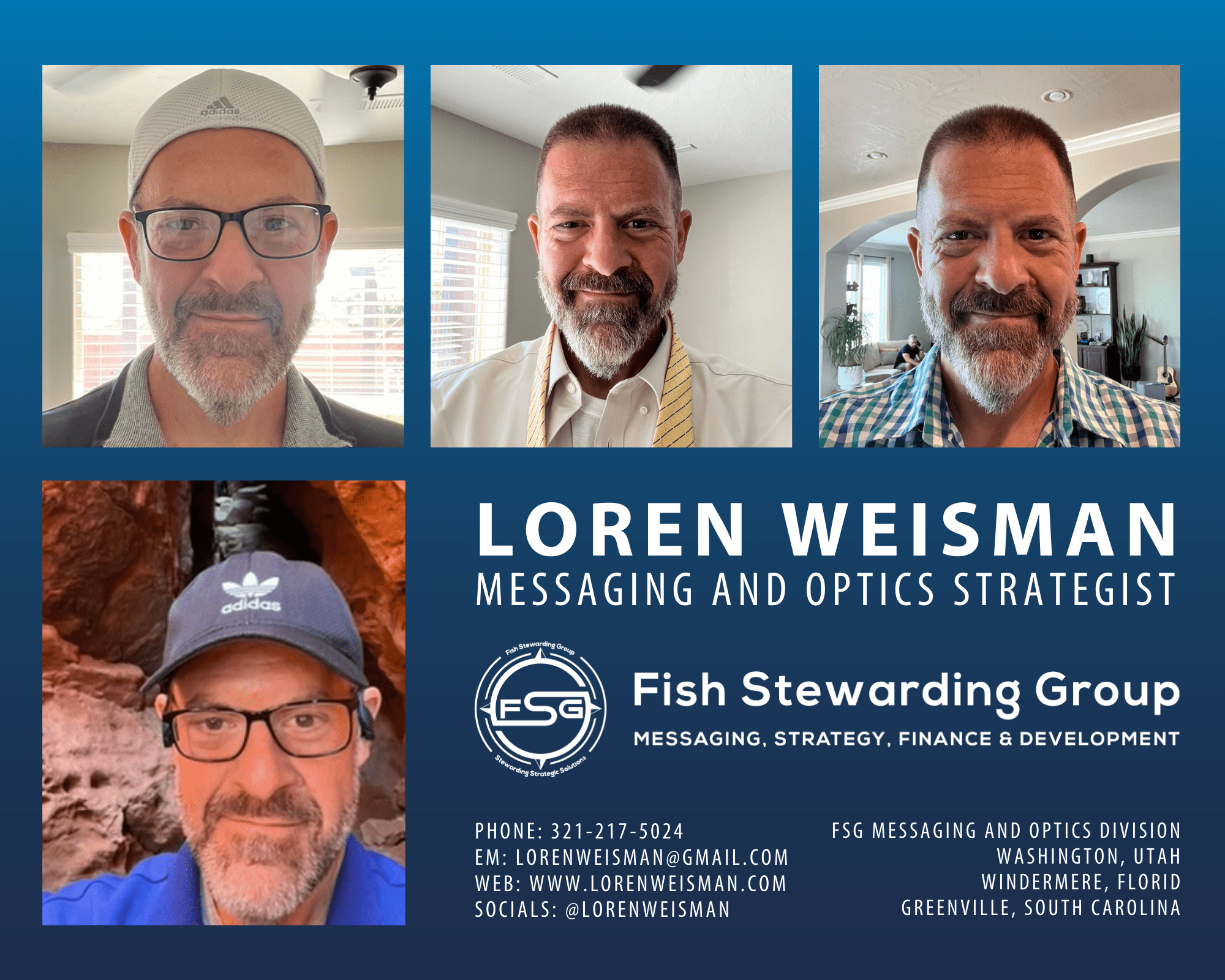 messaging and optics strategist, loren weisman, washington utah