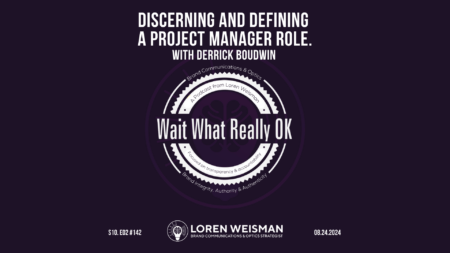 Discerning and defining a project manager role