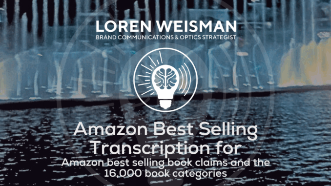 Amazon Best Selling Transcription, for Amazon best selling book claims and the 16,000 book categories Amazon Best Selling Transcription, for Amazon best selling book claims and the 16,000 book categories