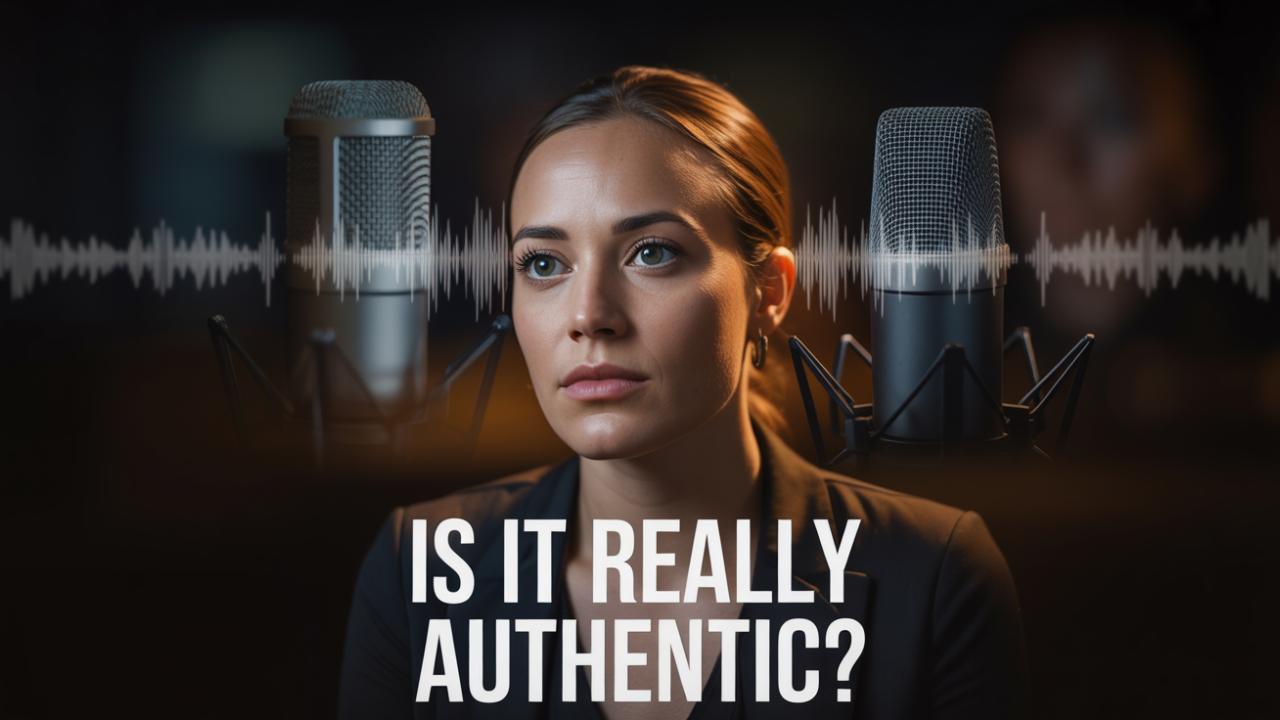 Authentic messaging introductions transcription, Authentic messaging introductions and impression perceptions, podcast, loren weisman, woman and microphone