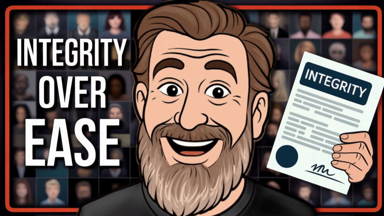 integrity over ease, loren weisman