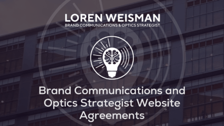 Brand Communications and Optics Strategist Website Agreements