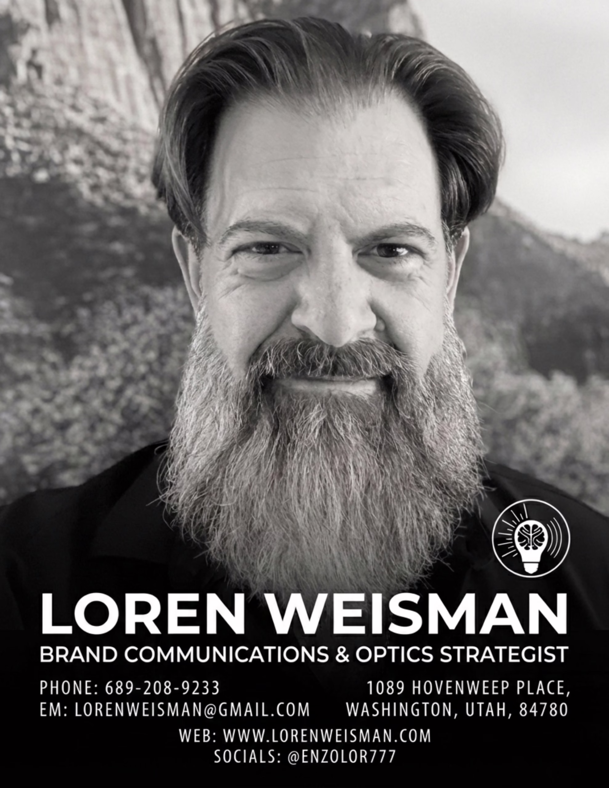 Weisman Black and White Promo With Info