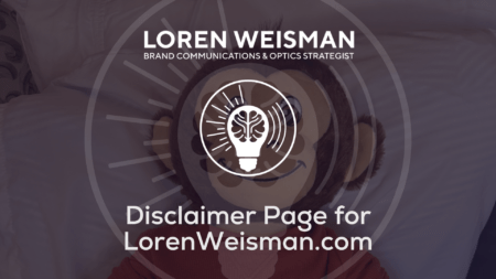 disclaimer page for loren weisman