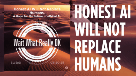 honest AI podcast transcription, will not replace humans