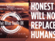 honest AI podcast transcription, will not replace humans